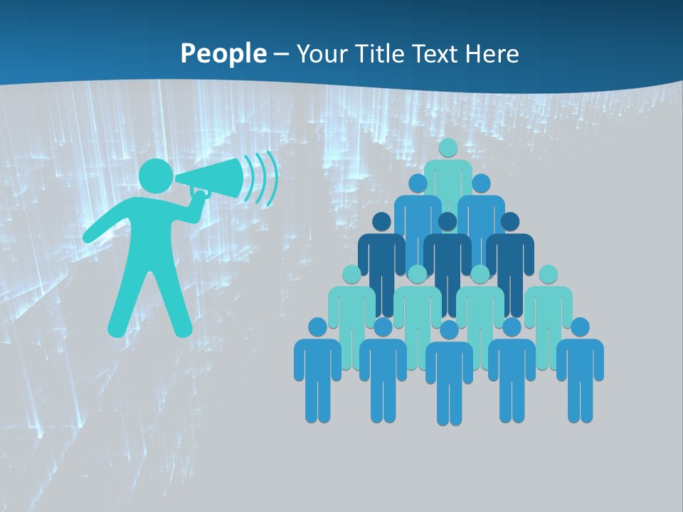 A Blue And Black Abstract Background With Lines PowerPoint Template