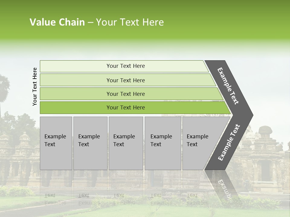 A Large Stone Structure With A Palm Tree In The Foreground PowerPoint Template