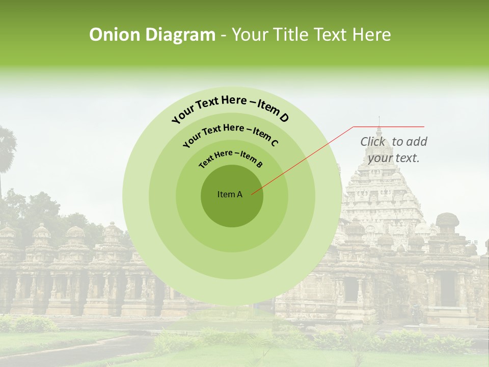 A Large Stone Structure With A Palm Tree In The Foreground PowerPoint Template
