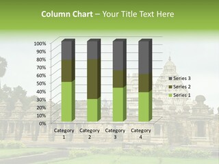 A Large Stone Structure With A Palm Tree In The Foreground PowerPoint Template