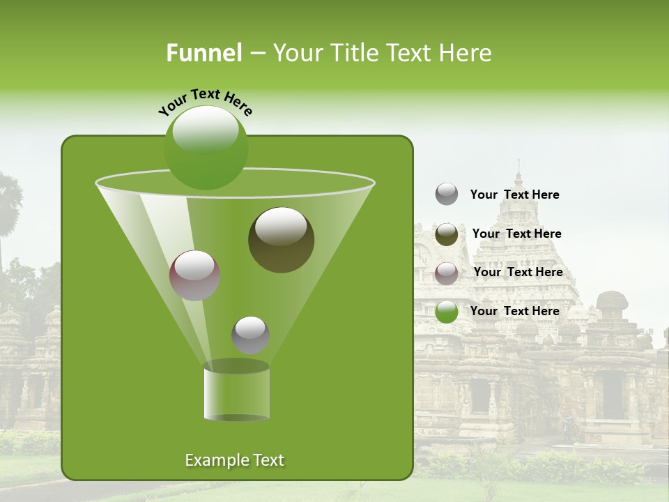 A Large Stone Structure With A Palm Tree In The Foreground PowerPoint Template