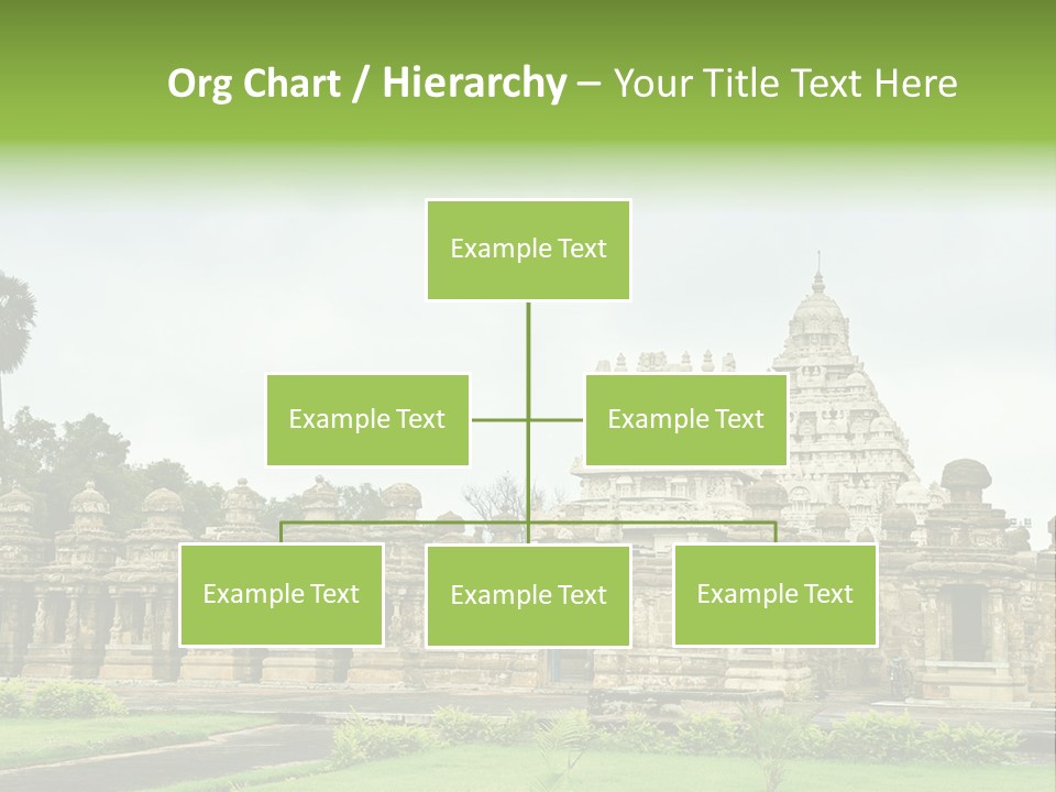 A Large Stone Structure With A Palm Tree In The Foreground PowerPoint Template