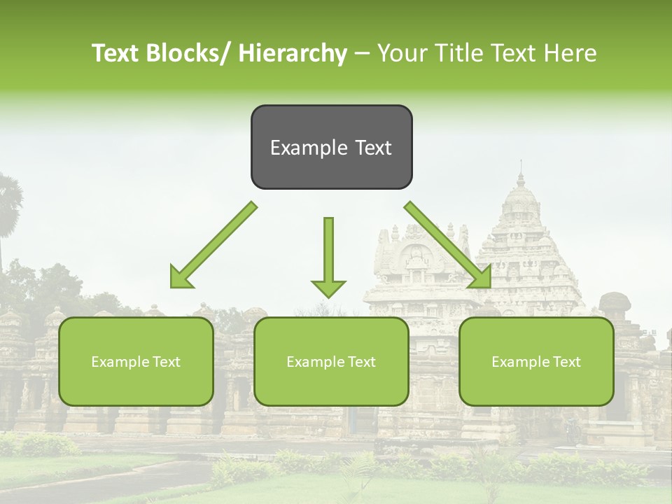 A Large Stone Structure With A Palm Tree In The Foreground PowerPoint Template