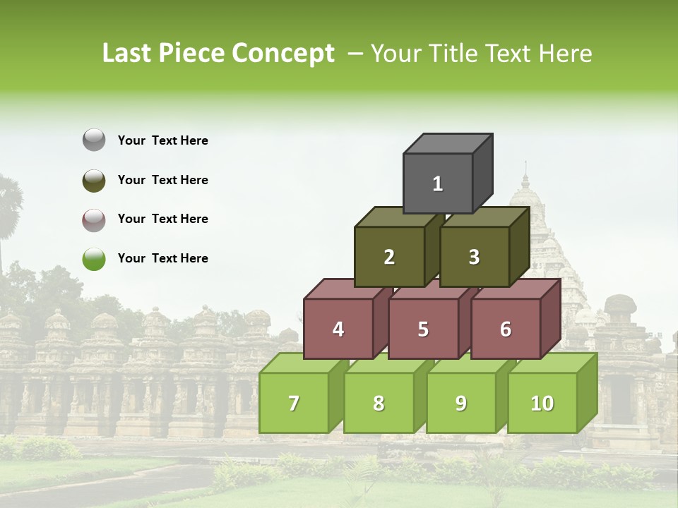 A Large Stone Structure With A Palm Tree In The Foreground PowerPoint Template