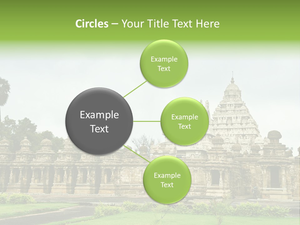 A Large Stone Structure With A Palm Tree In The Foreground PowerPoint Template