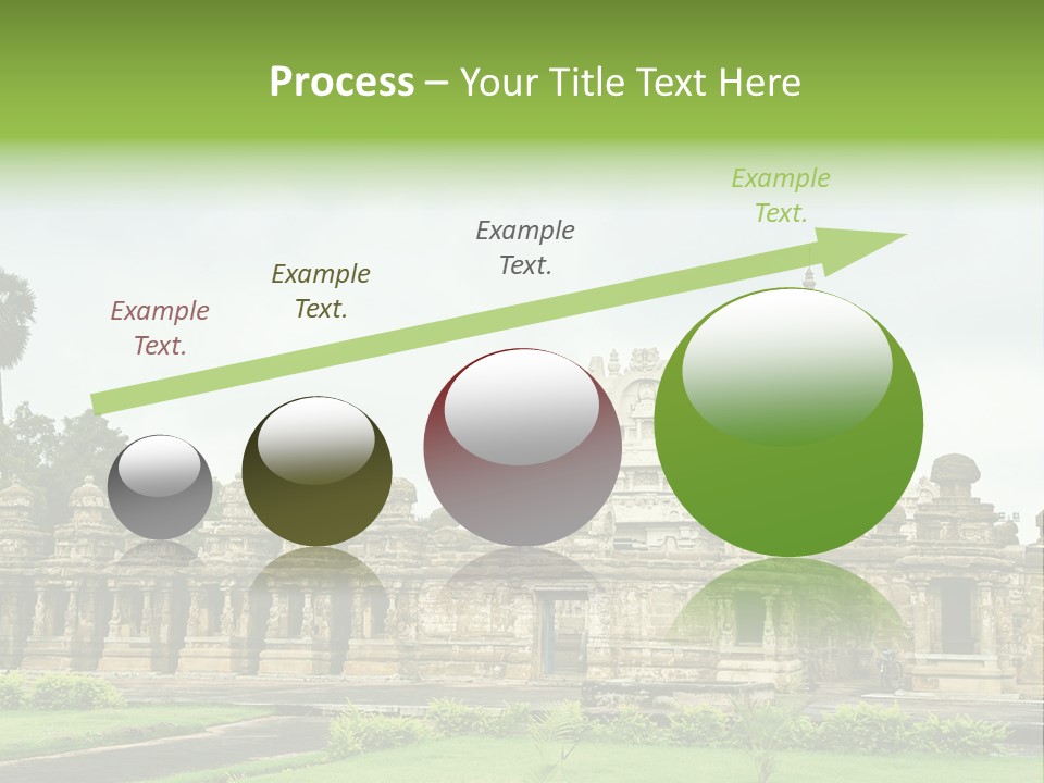 A Large Stone Structure With A Palm Tree In The Foreground PowerPoint Template