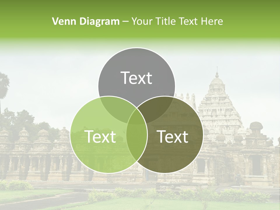 A Large Stone Structure With A Palm Tree In The Foreground PowerPoint Template