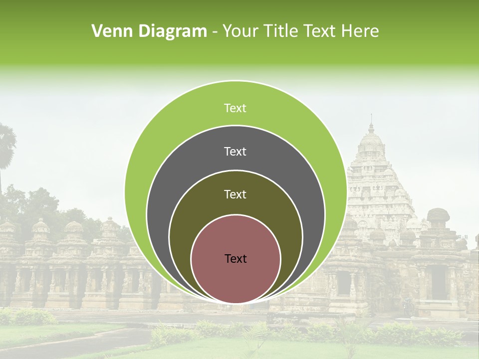 A Large Stone Structure With A Palm Tree In The Foreground PowerPoint Template
