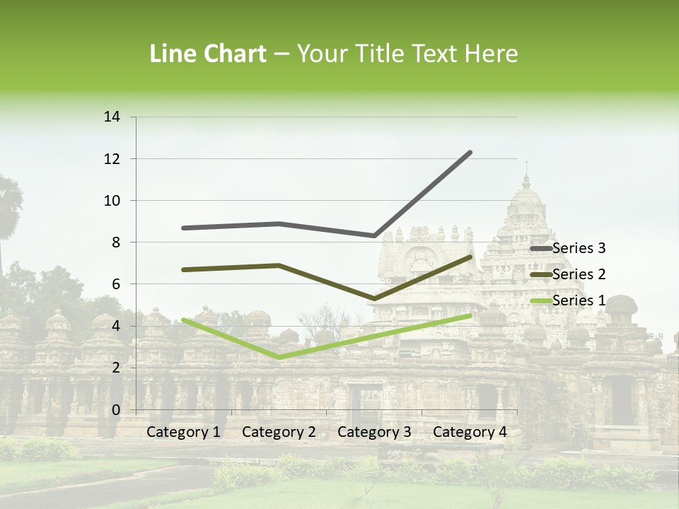 A Large Stone Structure With A Palm Tree In The Foreground PowerPoint Template