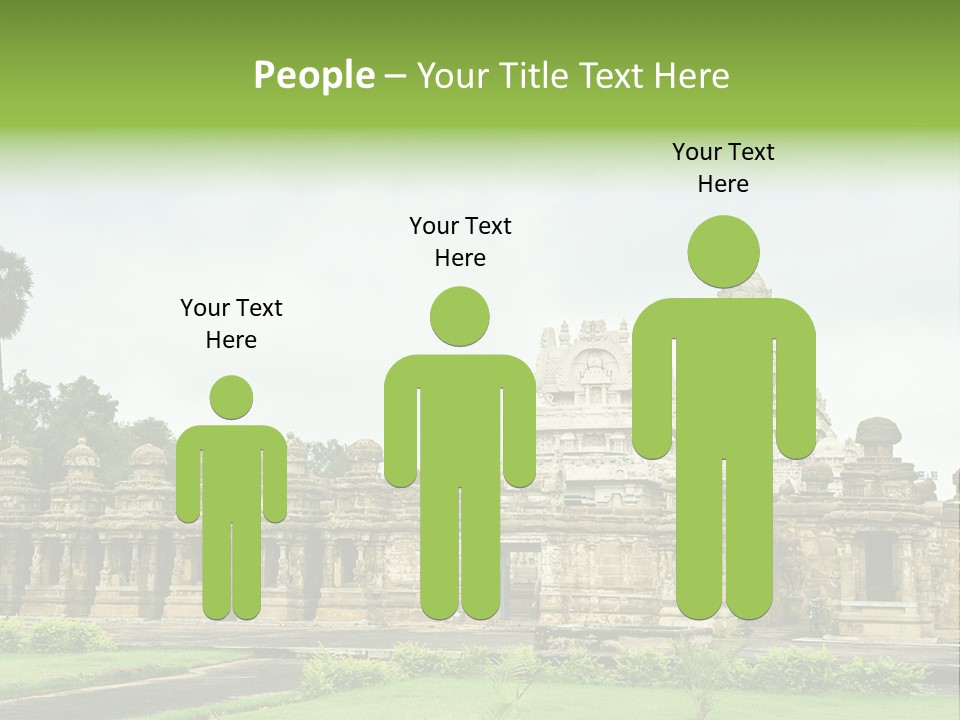 A Large Stone Structure With A Palm Tree In The Foreground PowerPoint Template