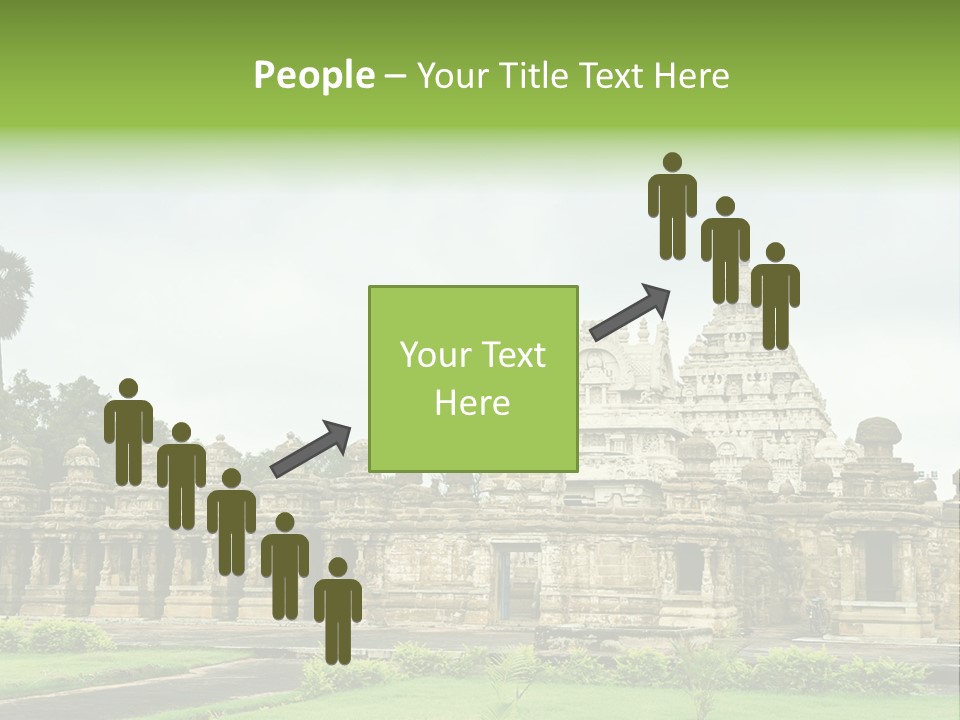 A Large Stone Structure With A Palm Tree In The Foreground PowerPoint Template