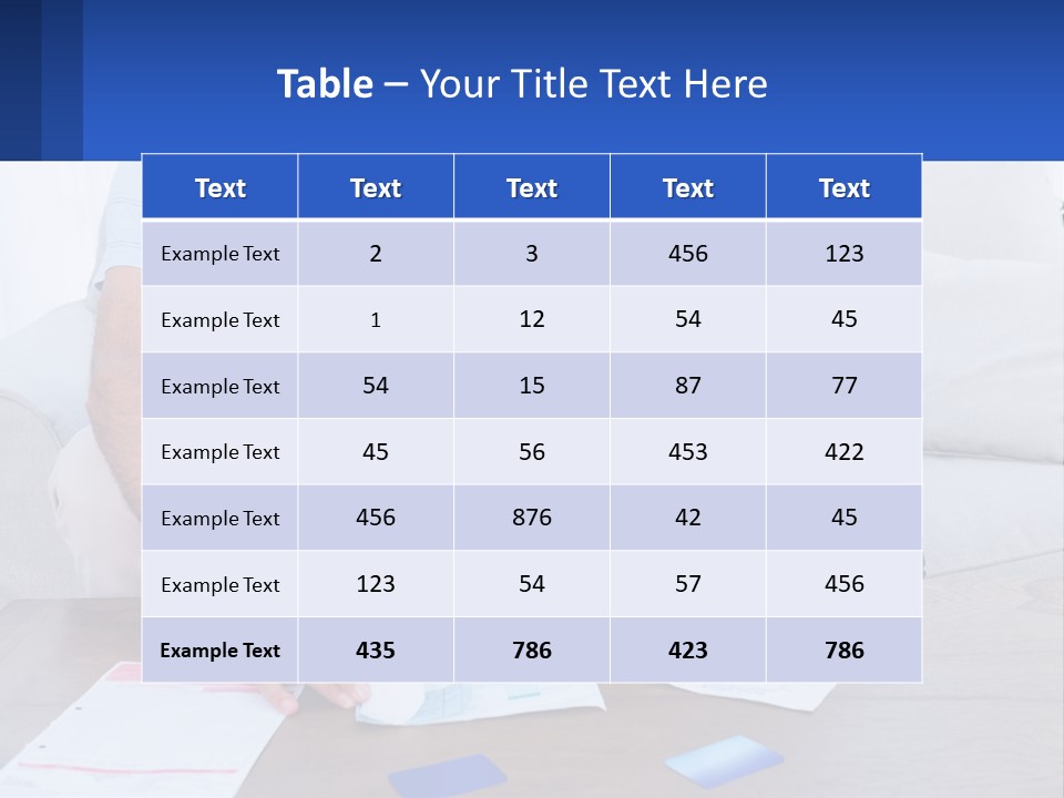 A Man And Woman Sitting On A Couch Looking At A Calculator PowerPoint Template