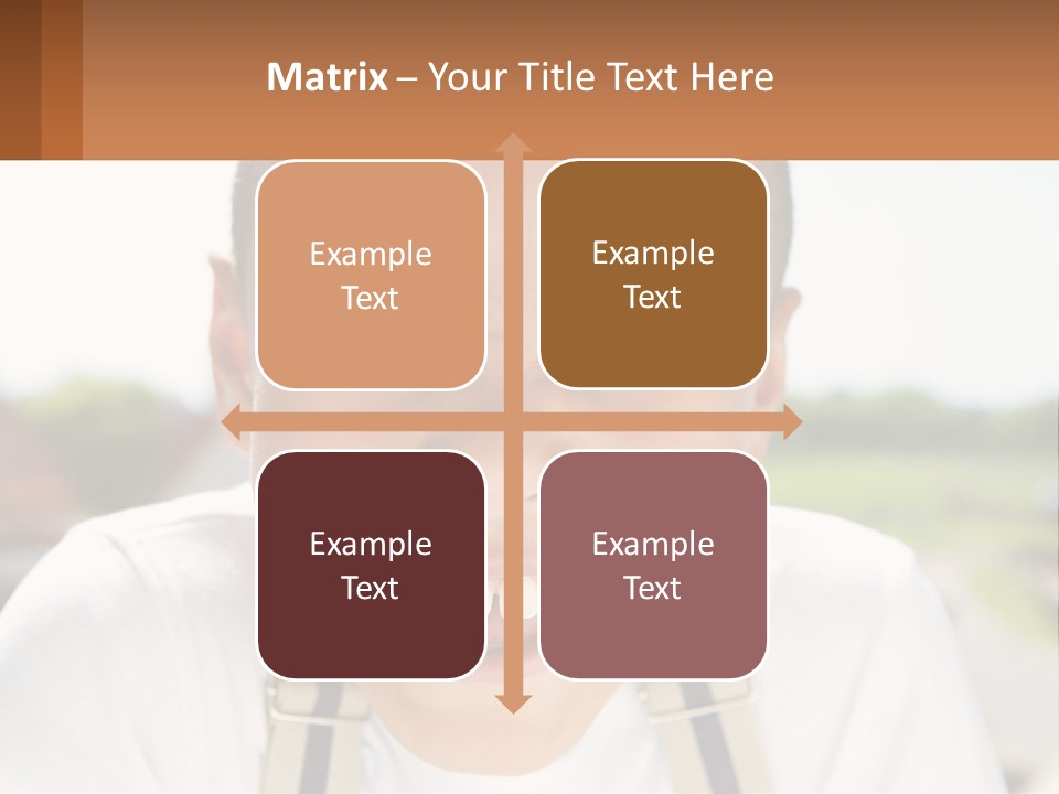 A Young Boy Smiling With His Mouth Open PowerPoint Template