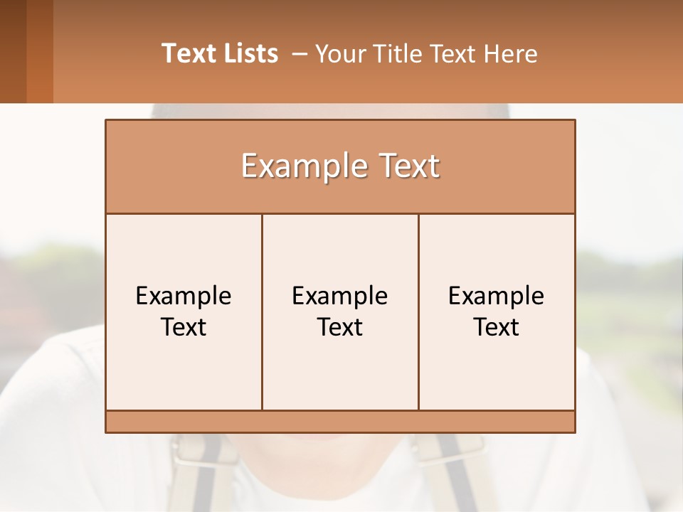 A Young Boy Smiling With His Mouth Open PowerPoint Template
