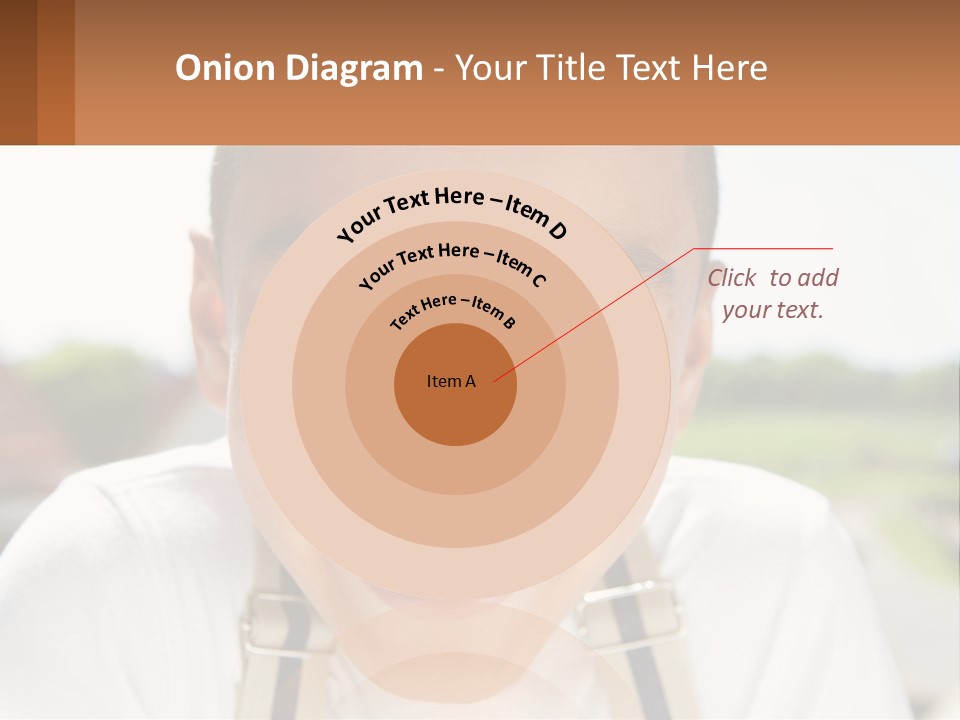 A Young Boy Smiling With His Mouth Open PowerPoint Template