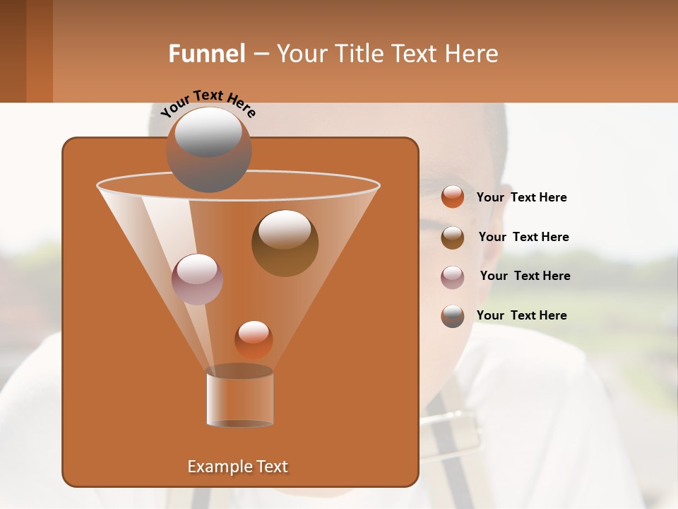 A Young Boy Smiling With His Mouth Open PowerPoint Template