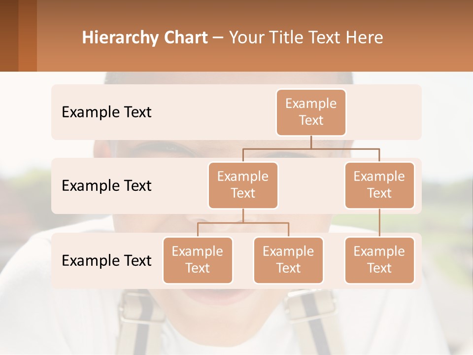 A Young Boy Smiling With His Mouth Open PowerPoint Template