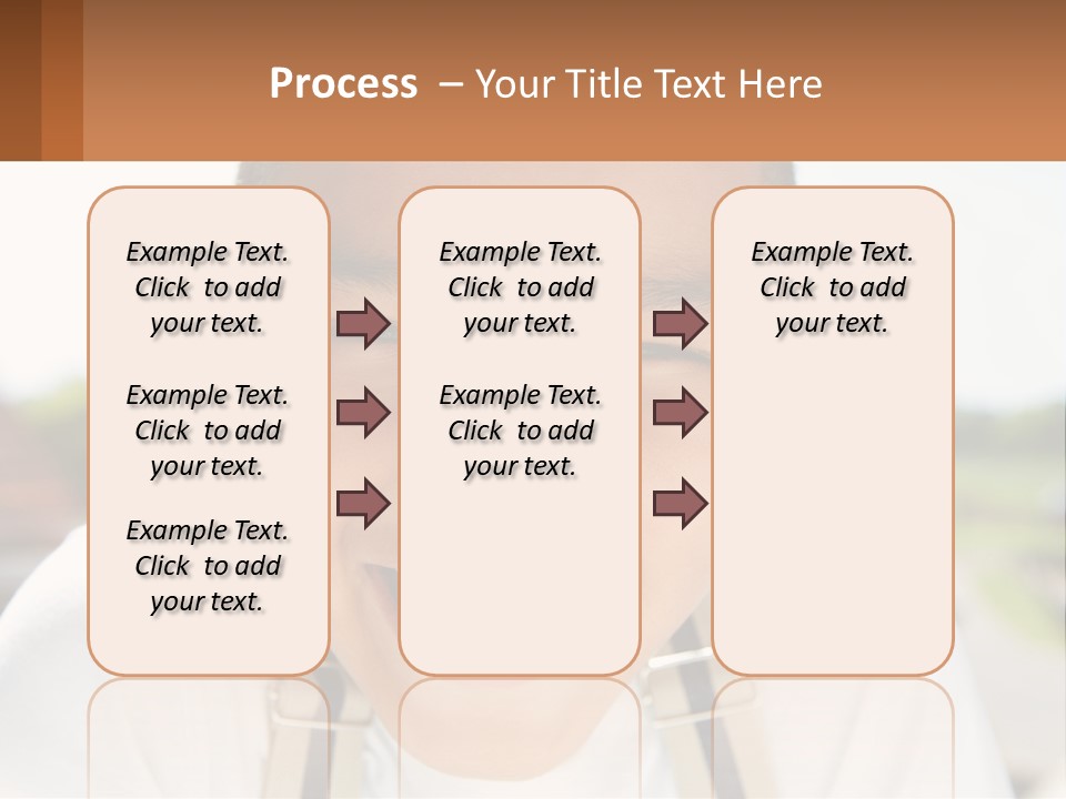 A Young Boy Smiling With His Mouth Open PowerPoint Template