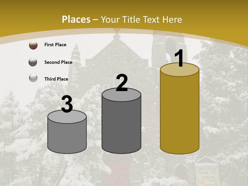 A Church In The Snow Powerpoint Template PowerPoint Template