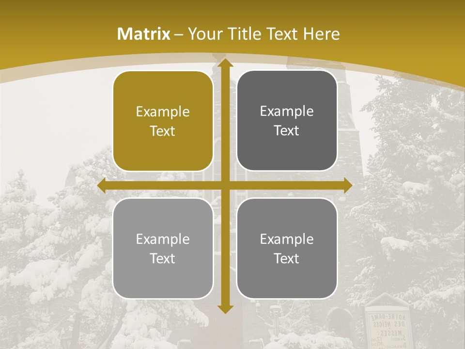 A Church In The Snow Powerpoint Template PowerPoint Template