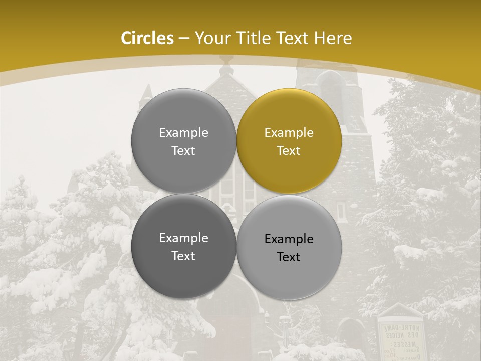 A Church In The Snow Powerpoint Template PowerPoint Template