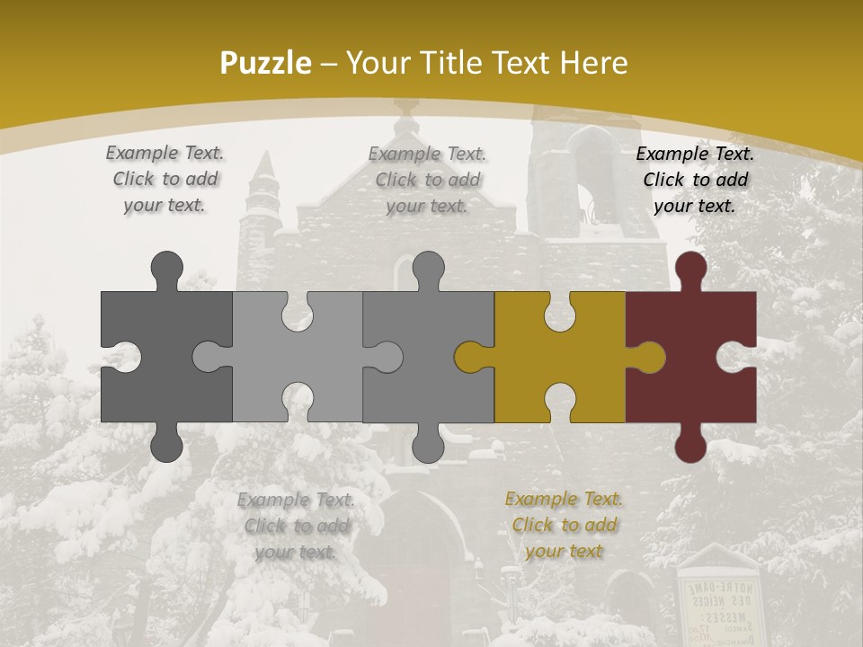 A Church In The Snow Powerpoint Template PowerPoint Template