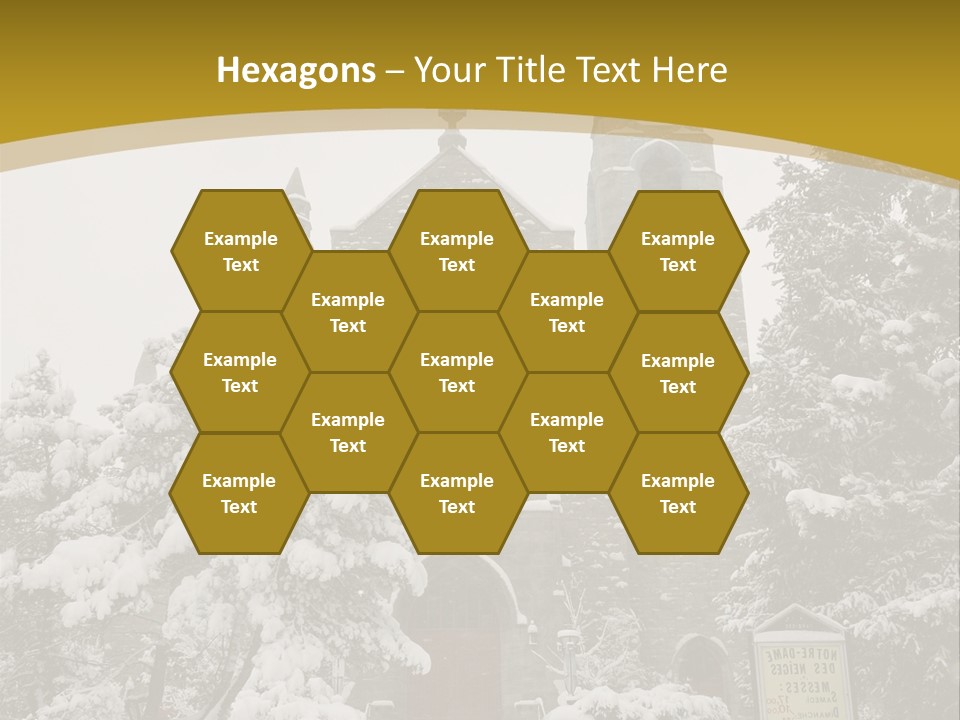 A Church In The Snow Powerpoint Template PowerPoint Template