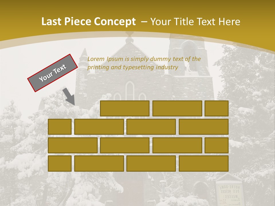 A Church In The Snow Powerpoint Template PowerPoint Template