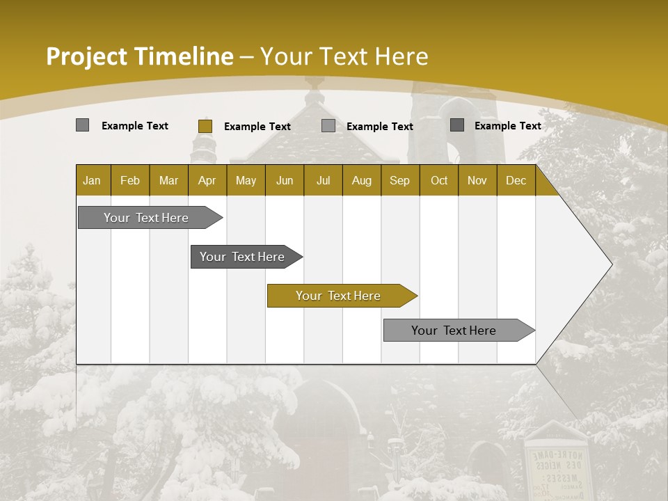 A Church In The Snow Powerpoint Template PowerPoint Template