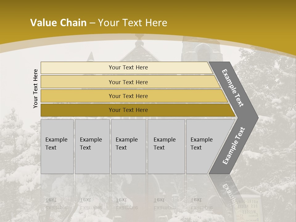 A Church In The Snow Powerpoint Template PowerPoint Template