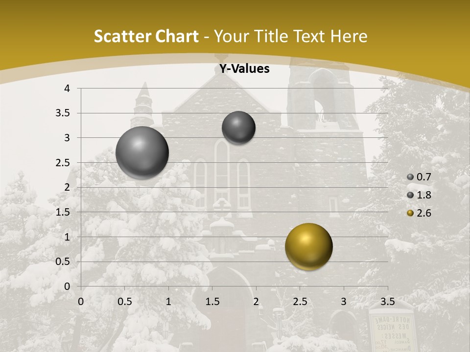 A Church In The Snow Powerpoint Template PowerPoint Template