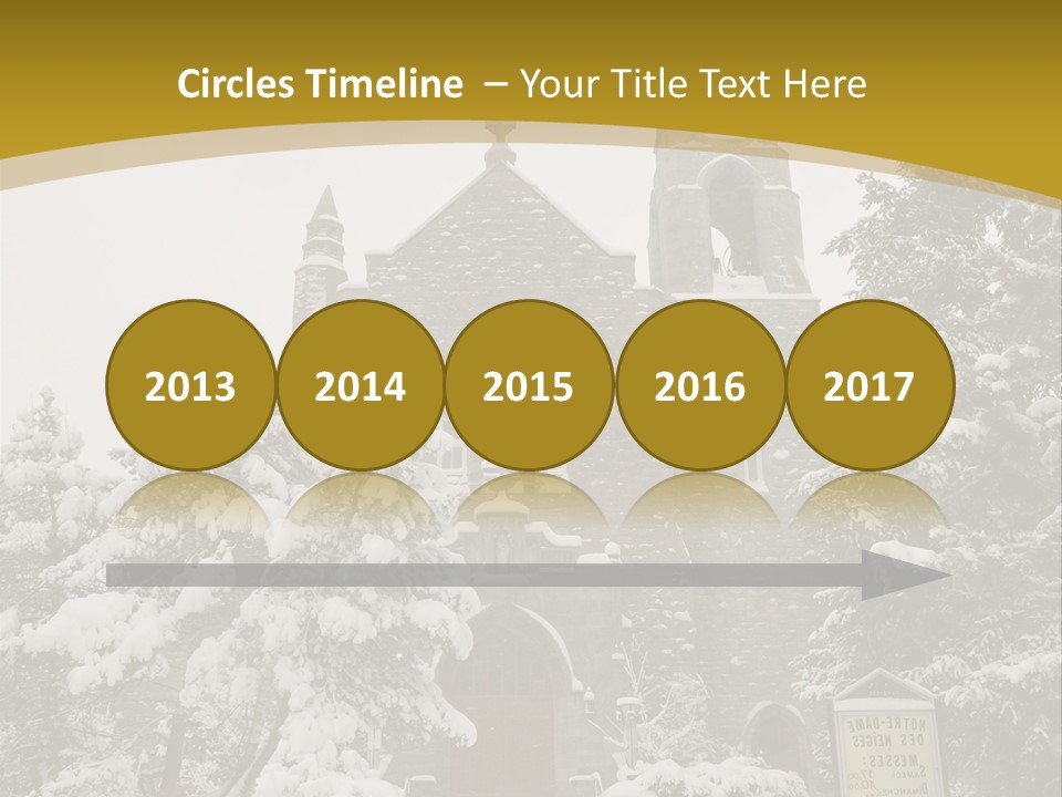 A Church In The Snow Powerpoint Template PowerPoint Template