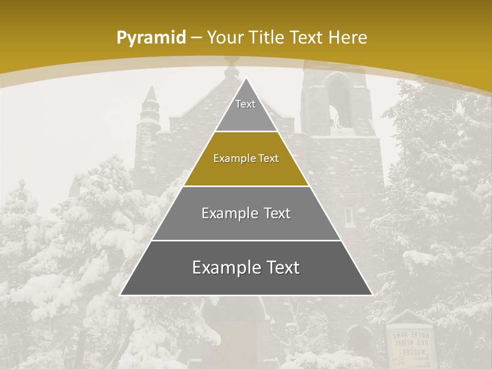 A Church In The Snow Powerpoint Template PowerPoint Template