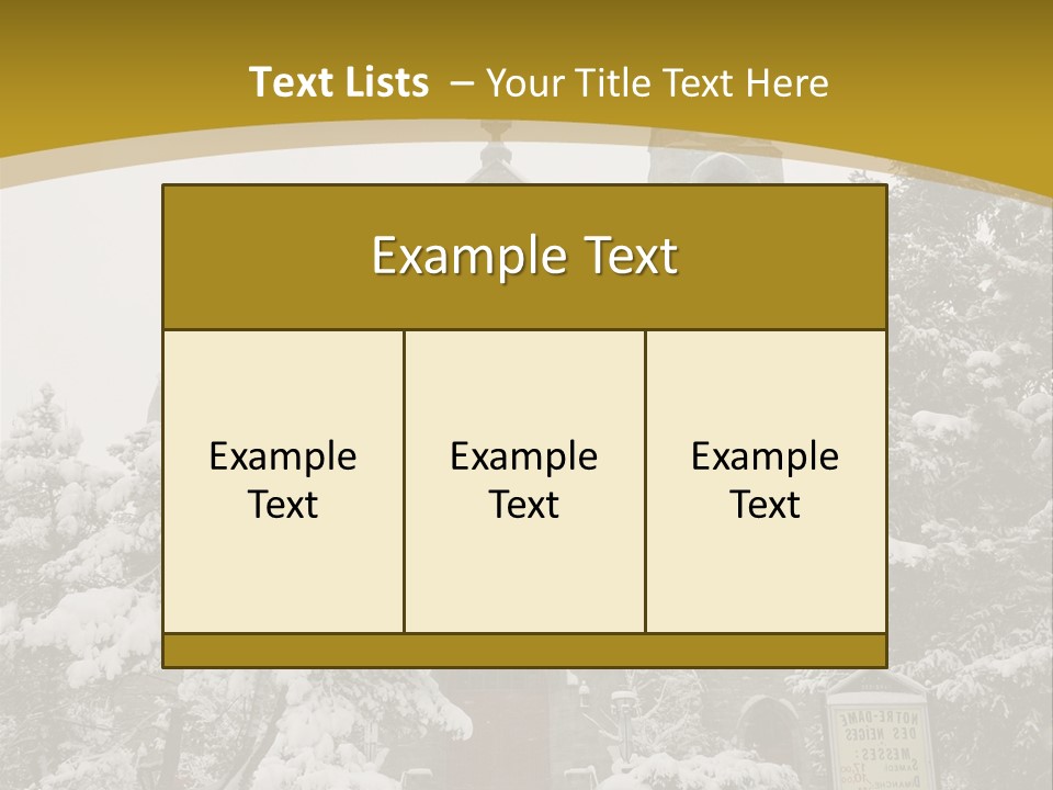 A Church In The Snow Powerpoint Template PowerPoint Template