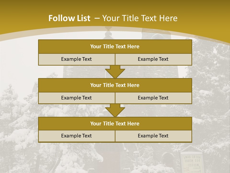 A Church In The Snow Powerpoint Template PowerPoint Template