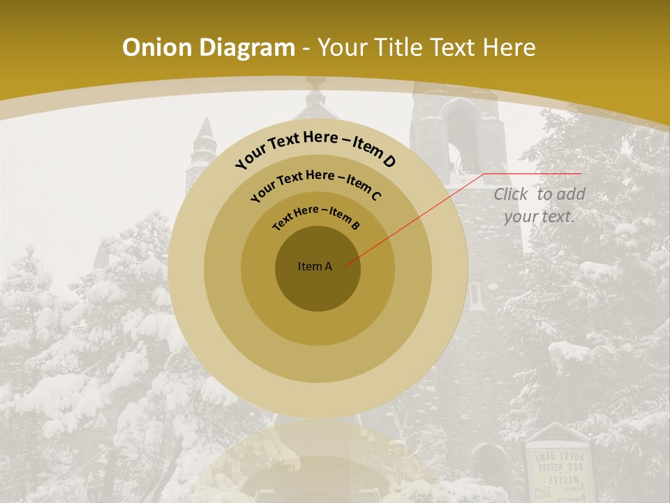 A Church In The Snow Powerpoint Template PowerPoint Template