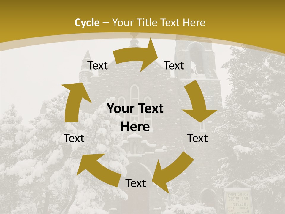 A Church In The Snow Powerpoint Template PowerPoint Template