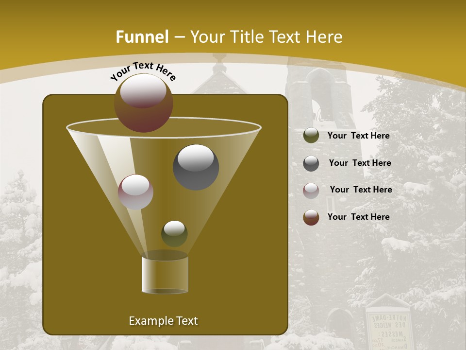 A Church In The Snow Powerpoint Template PowerPoint Template