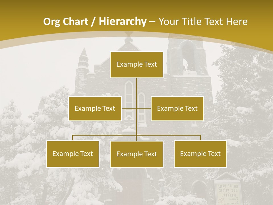 A Church In The Snow Powerpoint Template PowerPoint Template