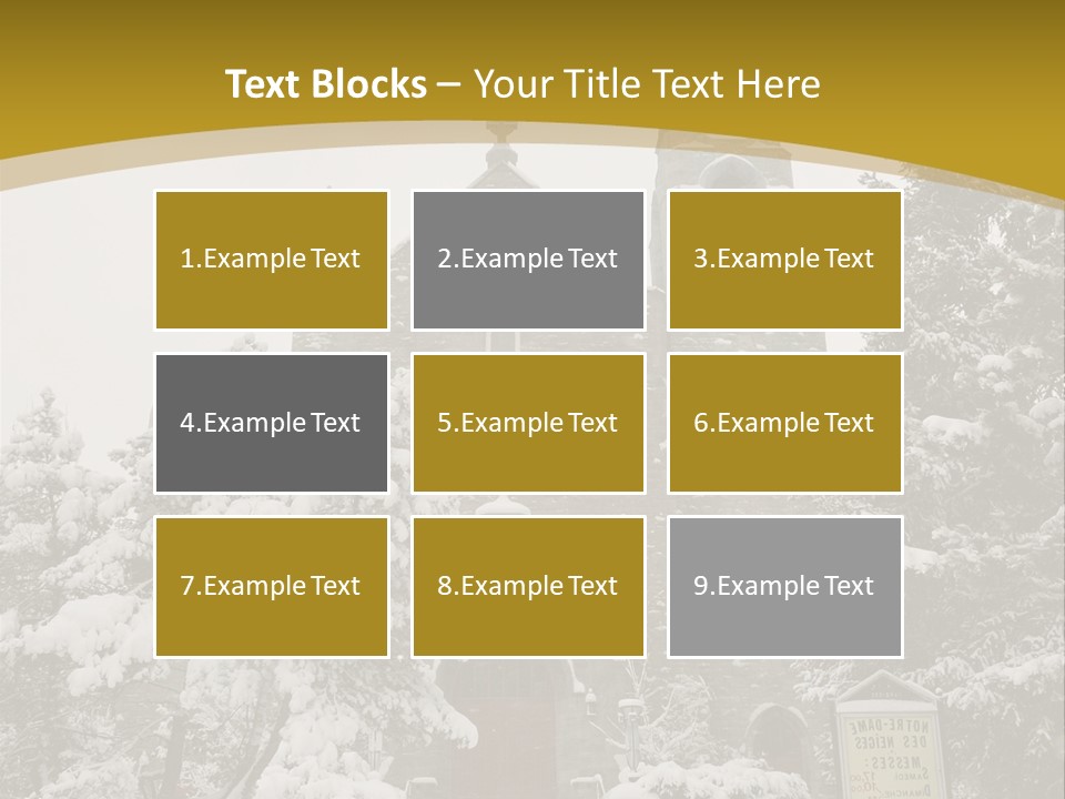 A Church In The Snow Powerpoint Template PowerPoint Template