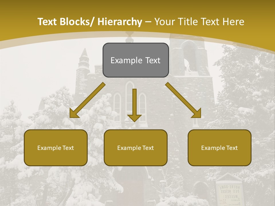 A Church In The Snow Powerpoint Template PowerPoint Template