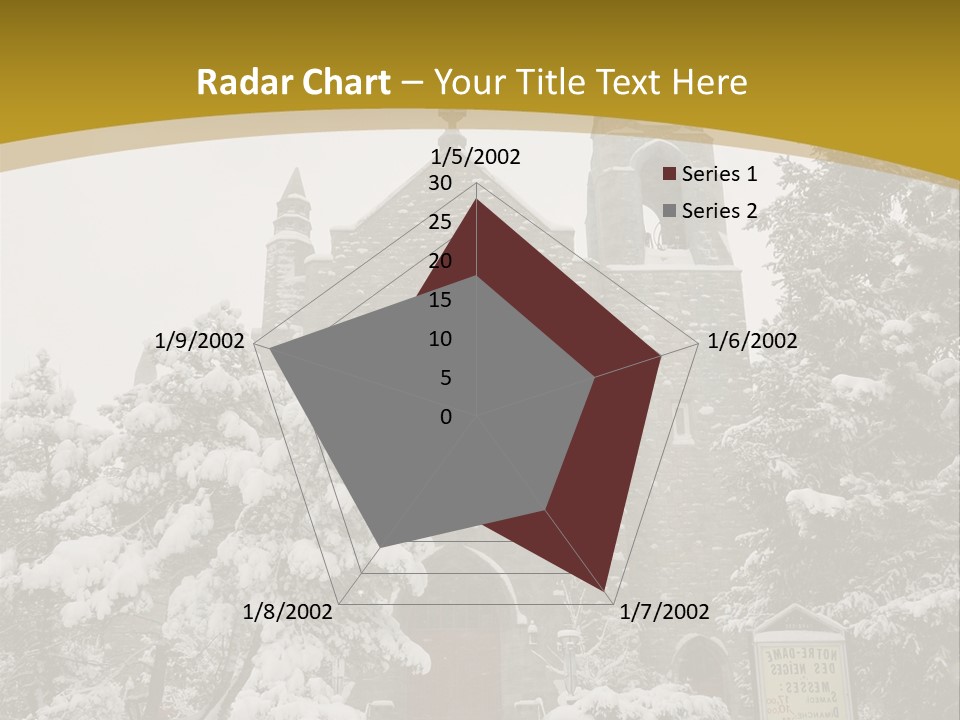 A Church In The Snow Powerpoint Template PowerPoint Template