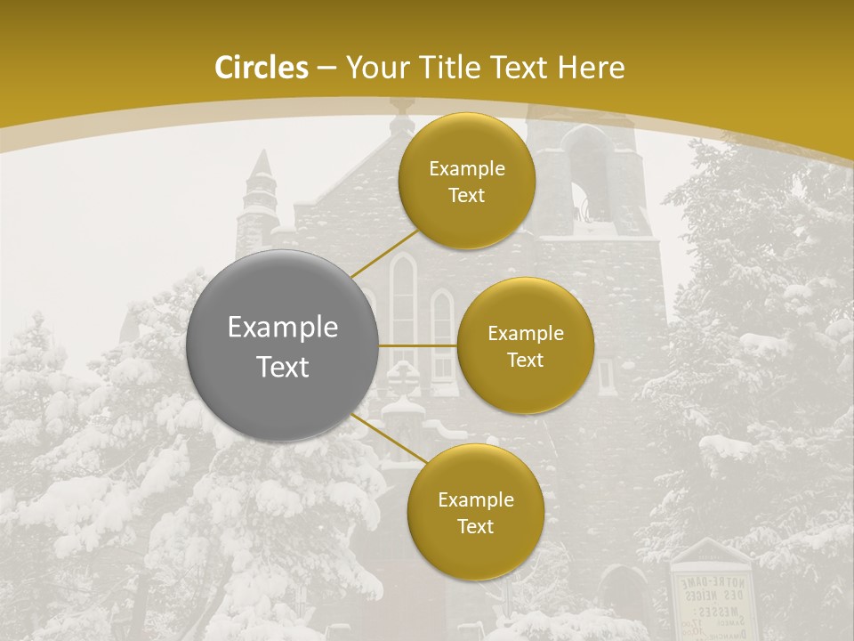 A Church In The Snow Powerpoint Template PowerPoint Template