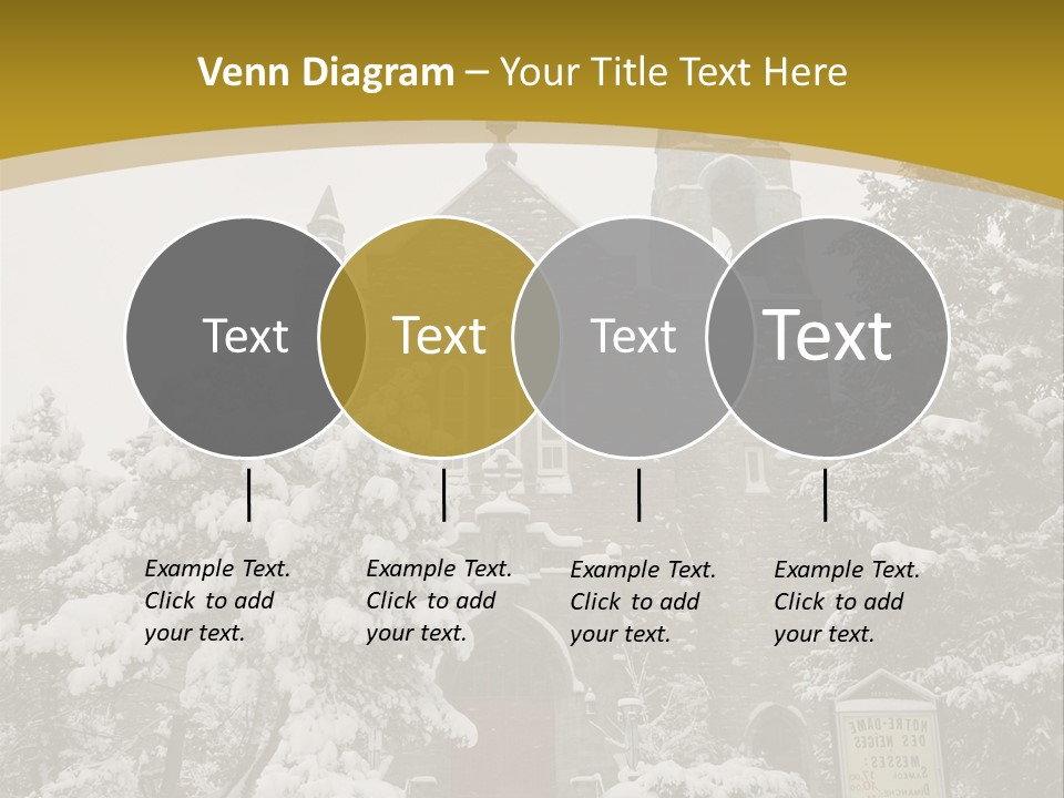 A Church In The Snow Powerpoint Template PowerPoint Template