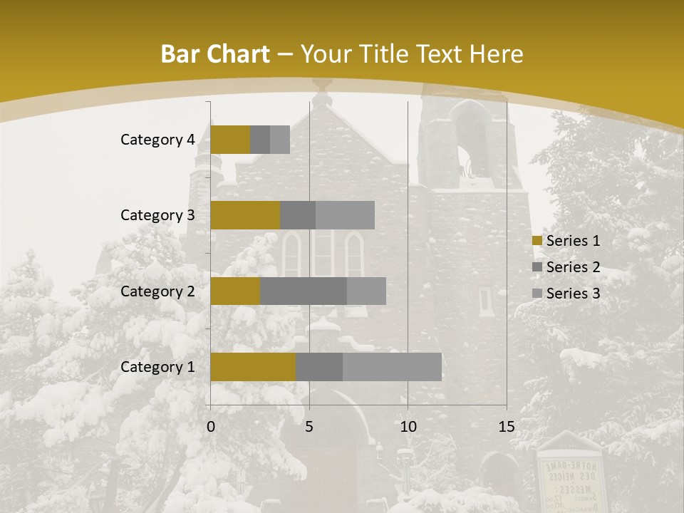 A Church In The Snow Powerpoint Template PowerPoint Template