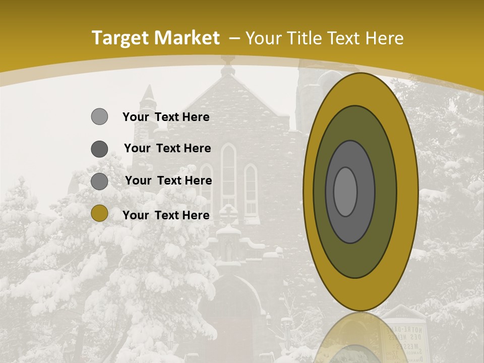 A Church In The Snow Powerpoint Template PowerPoint Template