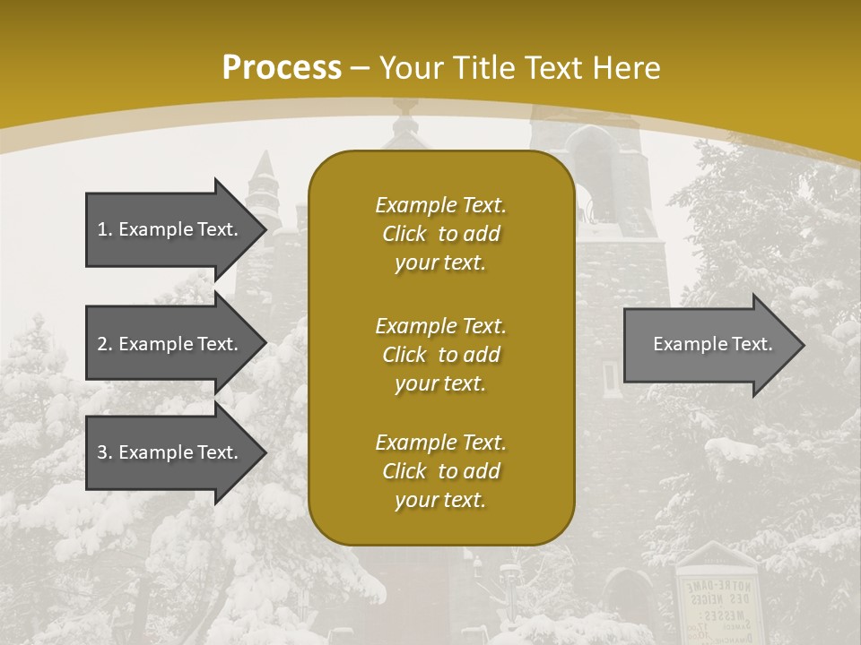 A Church In The Snow Powerpoint Template PowerPoint Template