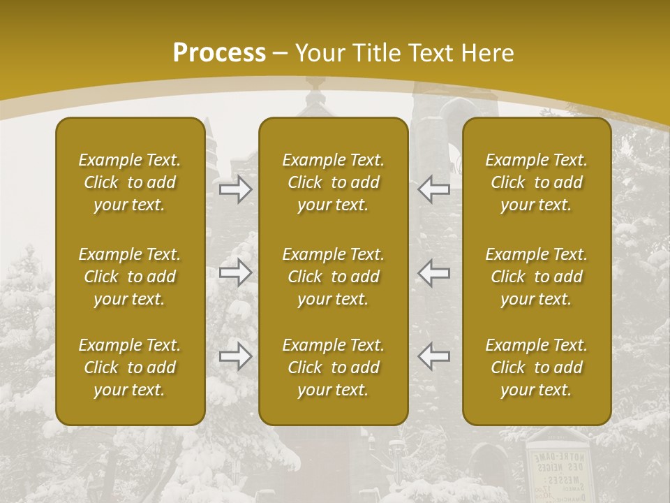 A Church In The Snow Powerpoint Template PowerPoint Template