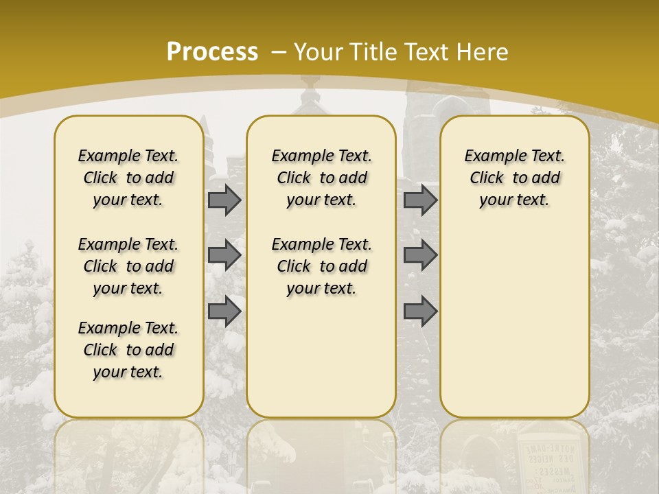 A Church In The Snow Powerpoint Template PowerPoint Template