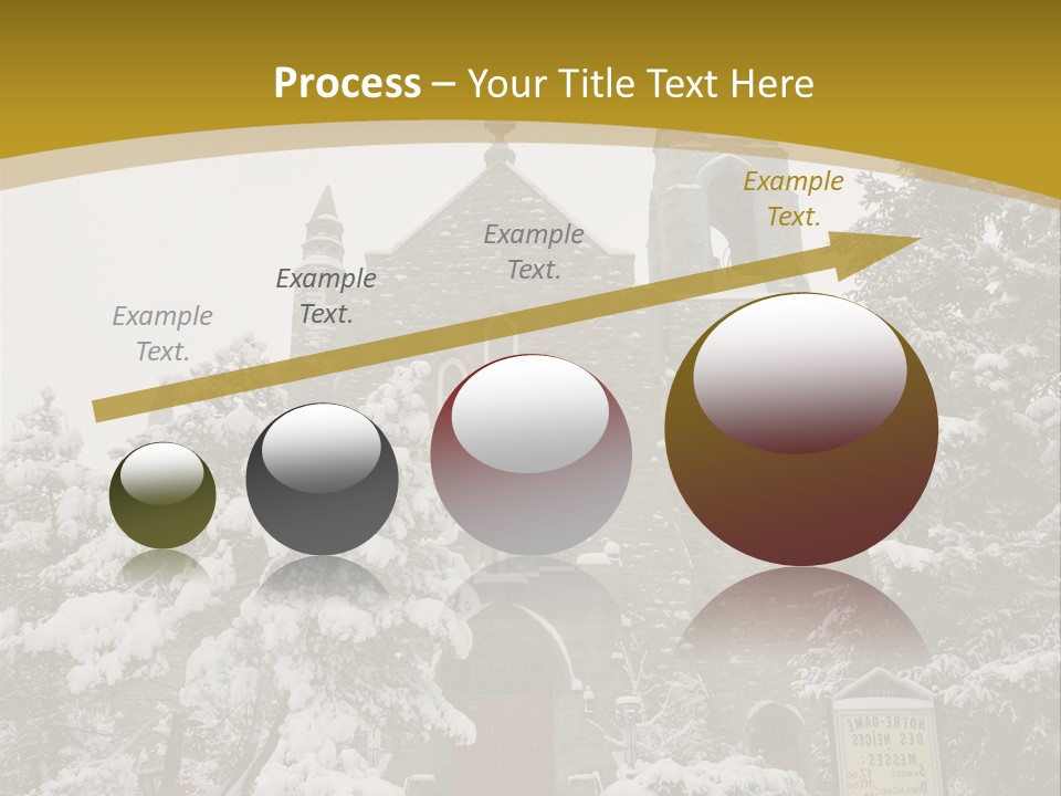 A Church In The Snow Powerpoint Template PowerPoint Template